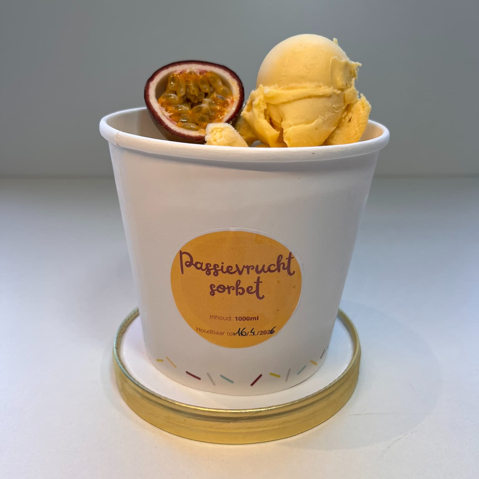 Passievruchtsorbet