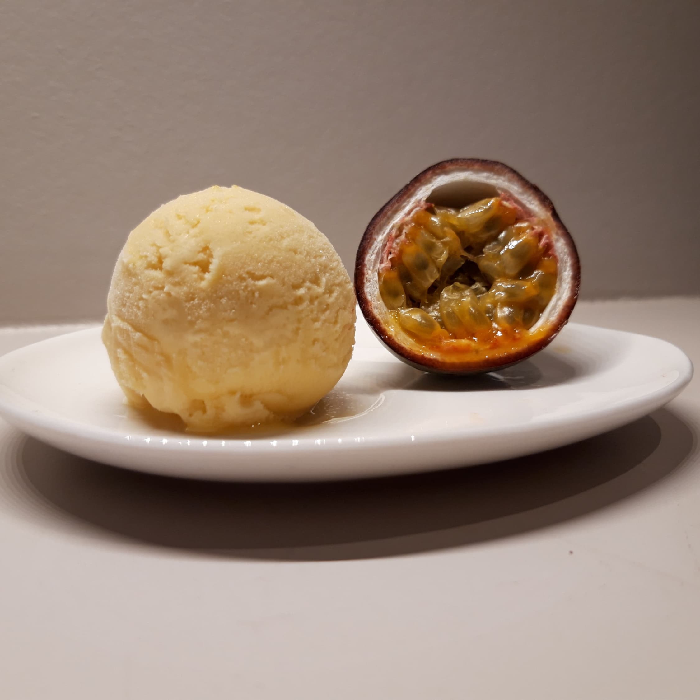 Passievruchtsorbet suikerarm
